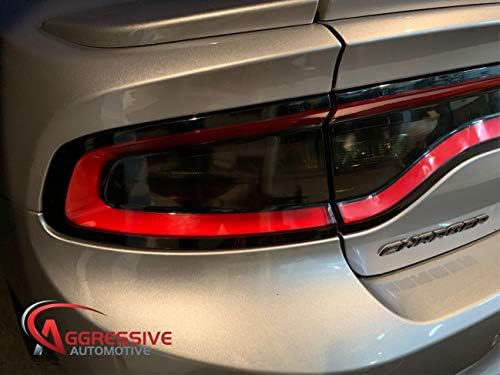 שכבות -על אגרסיביות לשנים 2015-2021 Dodge Tharger Deal - אור זנב - סמן צד קדמי ואחורי מכוסות אור אור | סרט גוון ויניל מעושן טרום